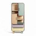 Armoire de rangement en bois multicolore dimensions 150 x 70 x 40cm