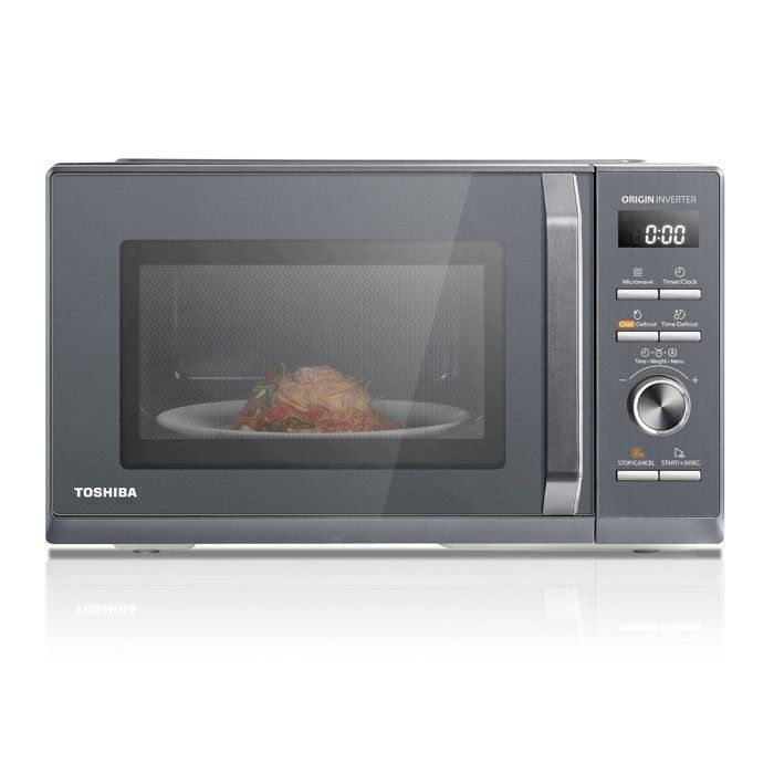 Micro-ondes Inverter TOSHIBA MW3-AM25PFI(MG) - 25L - 900 W - 8,6KG - 46,9 x 36,5 x 28 - Gris morandi(Inverter et 25 L gris seul/900 W)