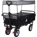 Chariot de manutention pliable WOLTU - capacité de charge 80kg - Anthracite(Anthracite)