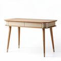 Bureau en bois de hêtre avec tiroirs dimensions 120 x 60 x 75cm couleur naturelle