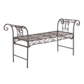 Banc de Jardin Vintage Cossila Extérieur Métal 70 x 147 x 46 cm Bronze(Marron)
