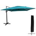 Parasol déporté MOLOKAI carré 3x3m bleu + housse(Beige)