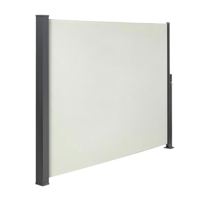 Paravent Extérieur Rétractable Canopée 160 x 300 cm Beige(Beige/160 x 300 cm)