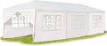 Tonnelle Pliante 3x9 m - GOPLUS - Tonnelle de Jardin avec Fenêtre - 8 Parois Amovibles - Tente de Réception - Barnum Robuste(4 bâches/3 x 6 m)