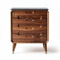 Commode en bois de chêne avec quatre tiroirs 80 x 40 x 90 cm