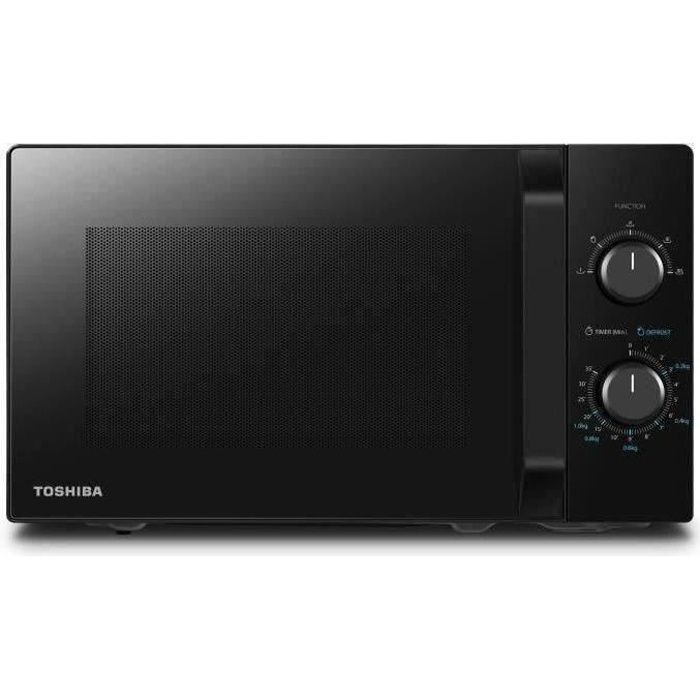 Micro-ondes pose libre - TOSHIBA - MW2-MM20P(BK) - Noir - 20L - 800W(20L Seul/800W)