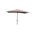 SPEZIA - Parasol droit rectangulaire 3x2 m chocolat(Chocolat)