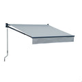 Store banne SAULE 2,5 × 2m - Toile grise et structure grise(Anthracite)