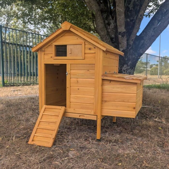 Petit Poulailler Bassette S 2 Poules(Capacité: 1 à 2 poules)
