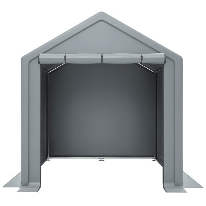 Carport tente de garage 190x170x200 cm - Abri de Jardin - Imperméable - cadre en métal - pour vélo, moto, outils - Gris(160 x 220 x 165 cm)