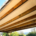 TECPLAST Toile Pergola Blanc Crème 3x6 m LP506PR - Garantie 5 ans - Bâche Pergola ou Tonnelle étanche en PVC pour terrasse(Beige foncé/2 x 3 m)