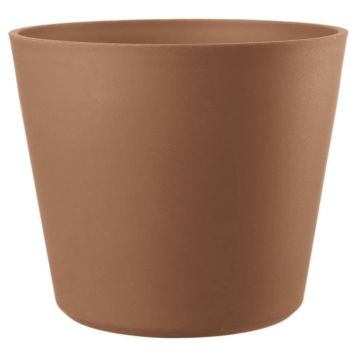 DEROMA Pot de fleurs Origin - 57,5 x 48 cm -  85 L - A roulettes - Terre cuite(Terre cuite/11 L)