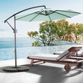 Parasol - Gutent - Double face rectangulaire - Vert clair - Mât déporté - 294x294x250cm(Bleu)