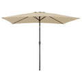 Parasol droit HAPUNA rectangulaire 2x3m beige(Beige)