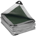 Bâche de Protection pour Piscine - WOLTU - 5x6m - Gris - Étanche et Indéchirable(Gris et vert/2 x 3 m)