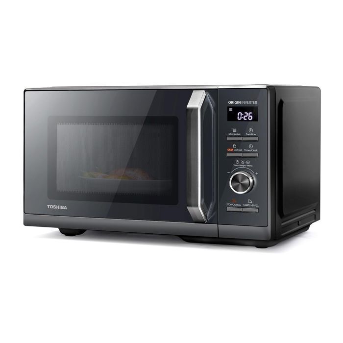 Micro-ondes combin pose libre- TOSHIBA  - Inverter - 900W - Grill 1000 W - 25L 3-en-1 - Gris morandi(Inverter et 25 L gris gril 3-en-1/900 W)